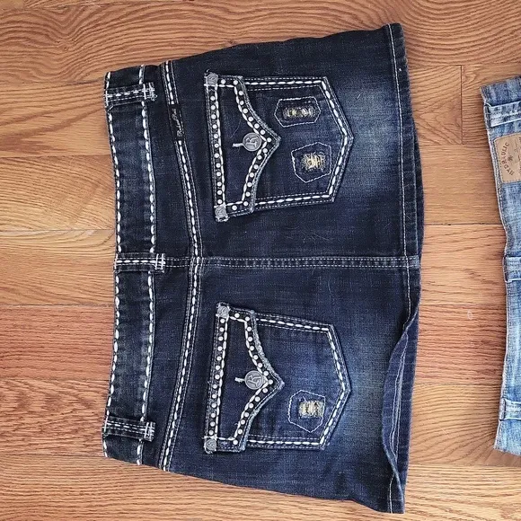🍀FIRM!💜Juniors Denim Mini Skirts