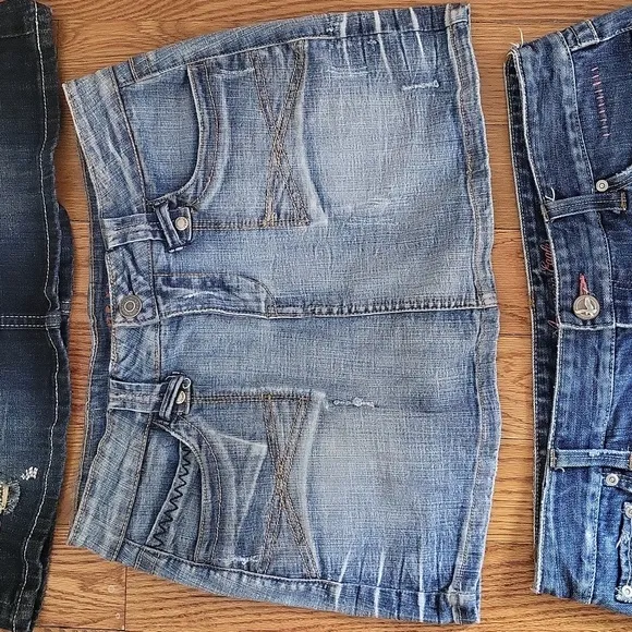 🍀FIRM!💜Juniors Denim Mini Skirts