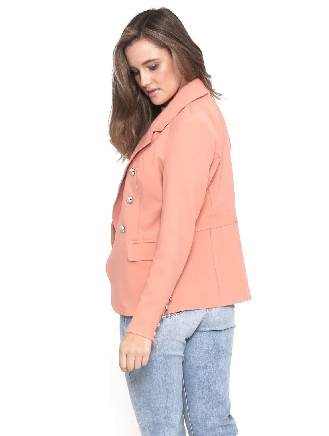 Fitted Blazer - Pink