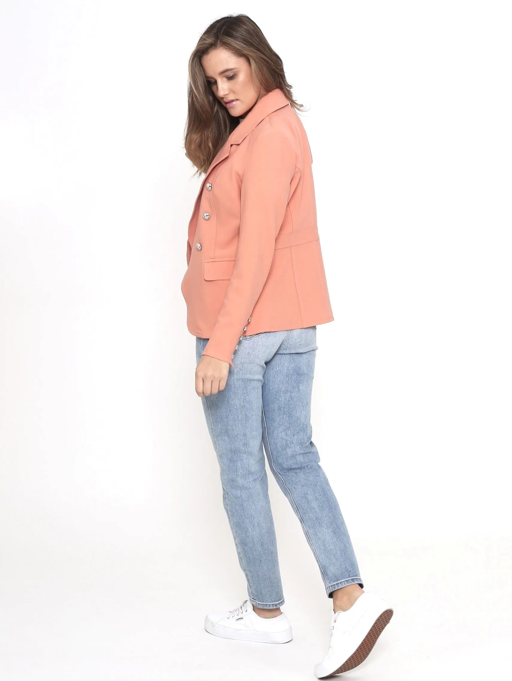 Fitted Blazer - Pink