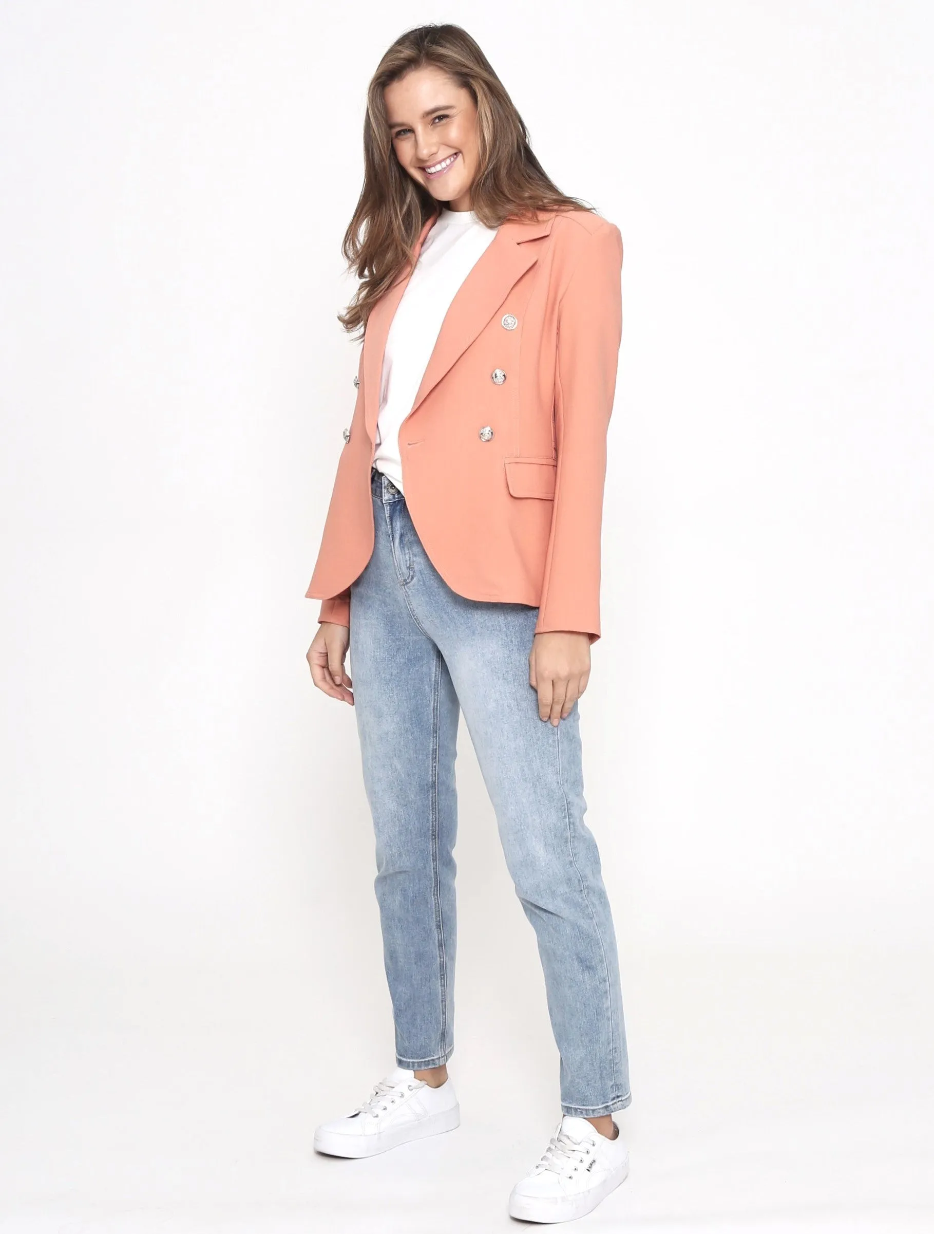 Fitted Blazer - Pink