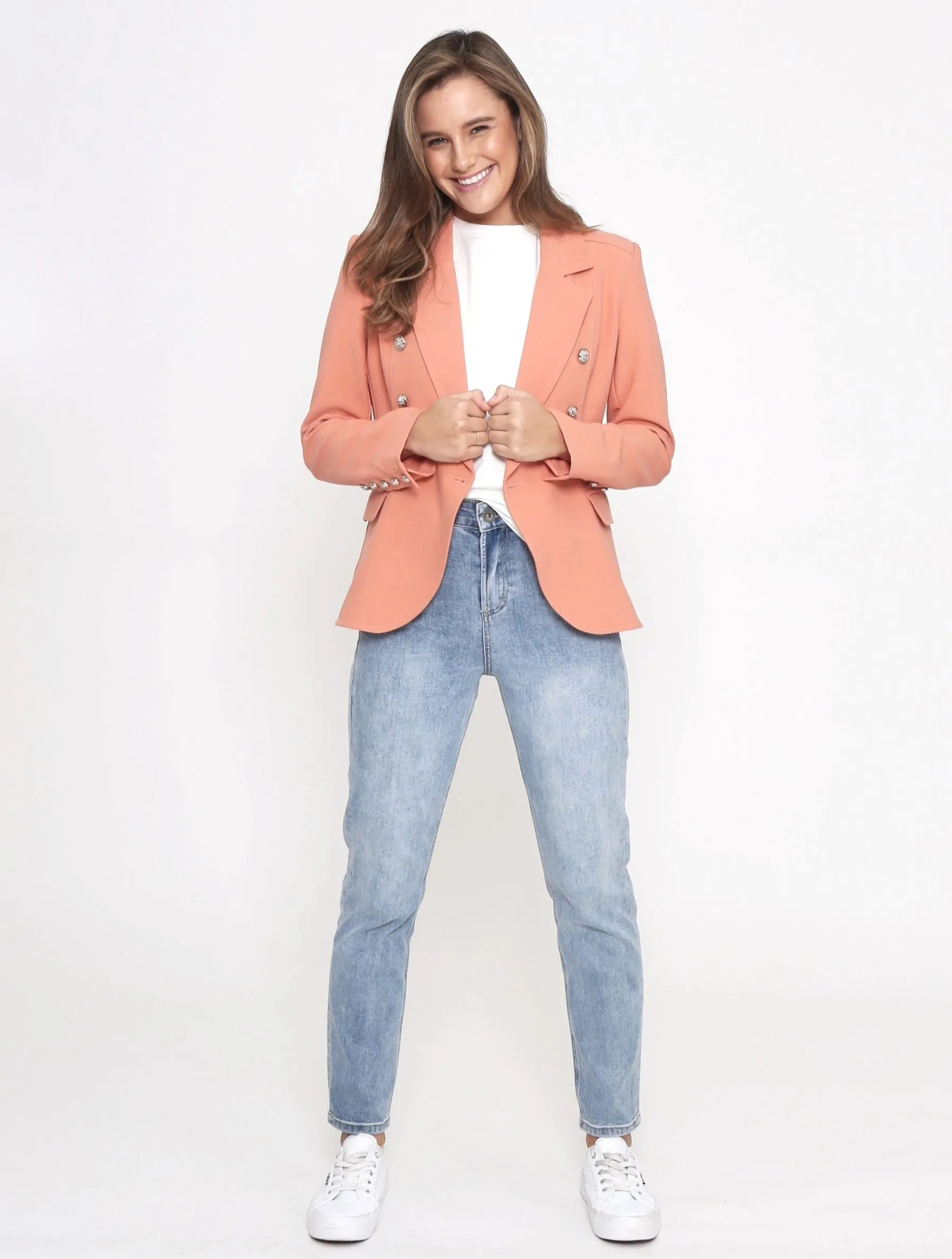 Fitted Blazer - Pink
