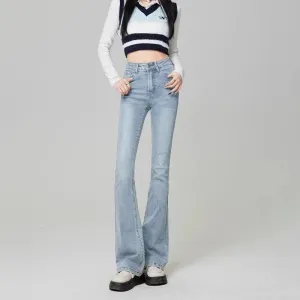 Flare Jeans Fashion Light Blue, Black