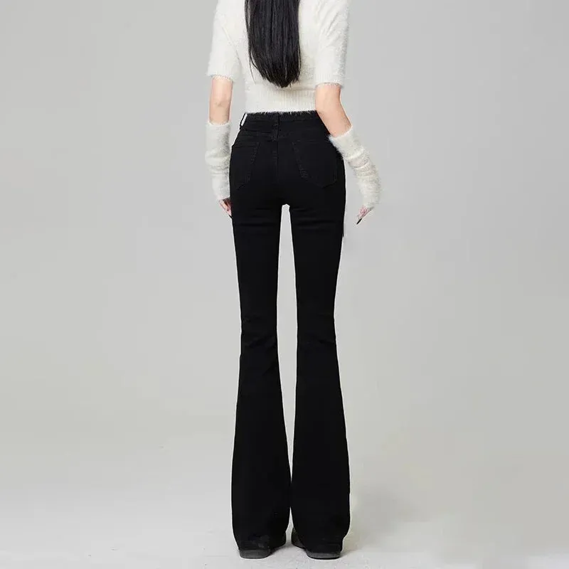 Flare Jeans Fashion Light Blue, Black