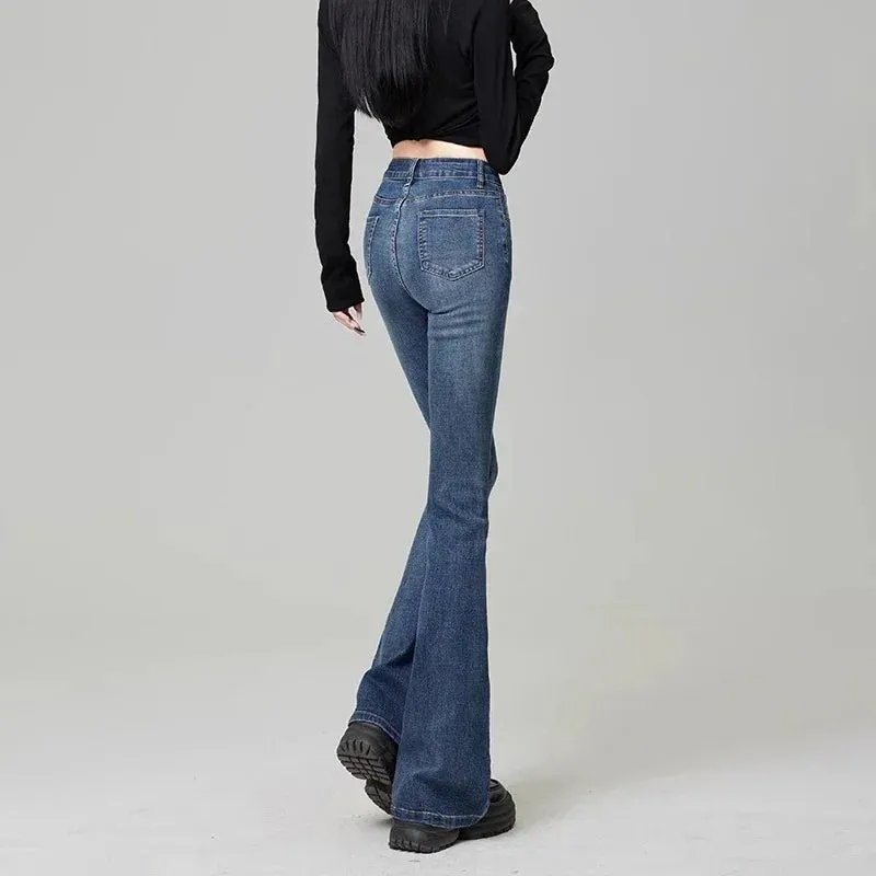 Flare Jeans Fashion Light Blue, Black