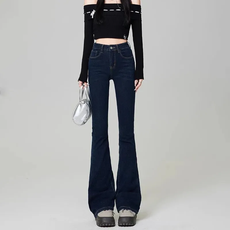 Flare Jeans Fashion Light Blue, Black