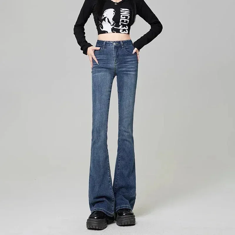 Flare Jeans Fashion Light Blue, Black
