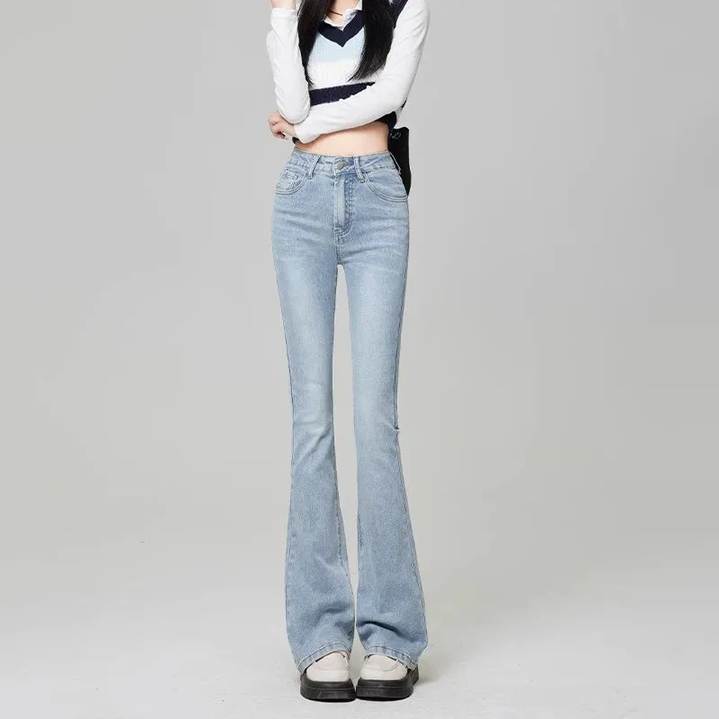 Flare Jeans Fashion Light Blue, Black