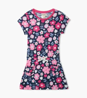Folk Florals Drop Waist Dress