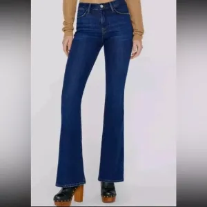 Frame Denim Le High Flare High Rise Jeans Dark Wash 5 Pocket Women’s Pants Sz 32
