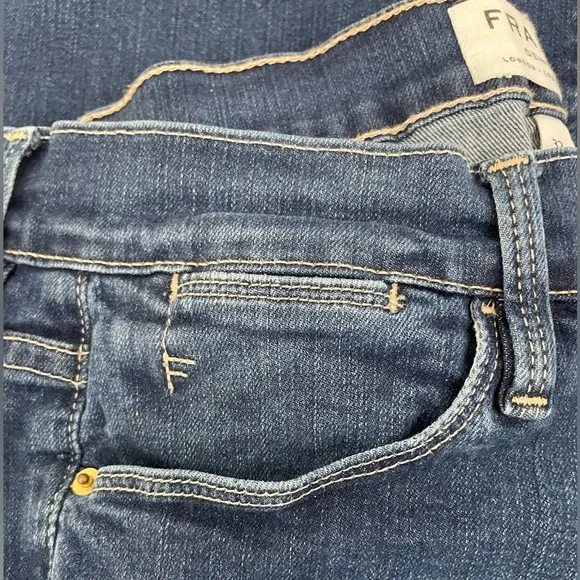 Frame Denim Le High Flare High Rise Jeans Dark Wash 5 Pocket Women’s Pants Sz 32