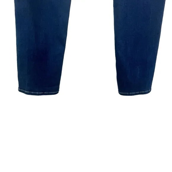 FRAME Size 30 Denim Le High Rise Straight Leg Roswell Chew Distress Ankle Jeans
