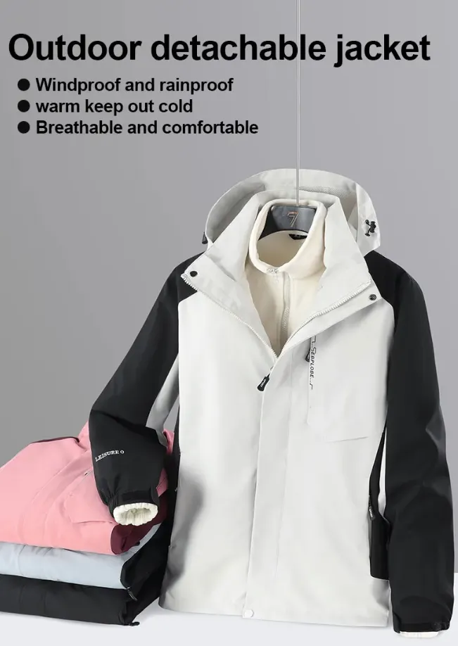 Franco™ | 3 in 1 Waterproof Detachable Hood Jacket