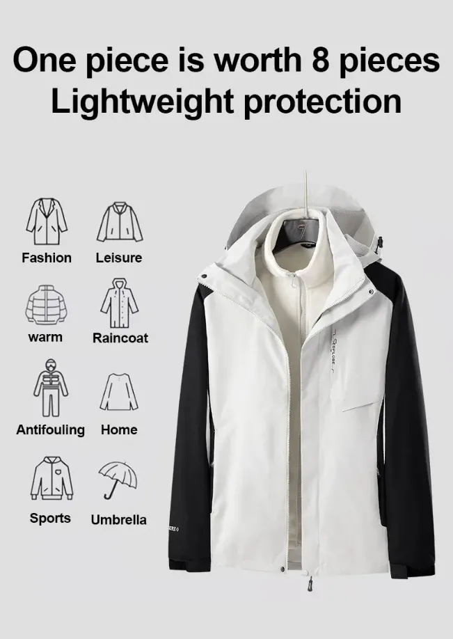 Franco™ | 3 in 1 Waterproof Detachable Hood Jacket