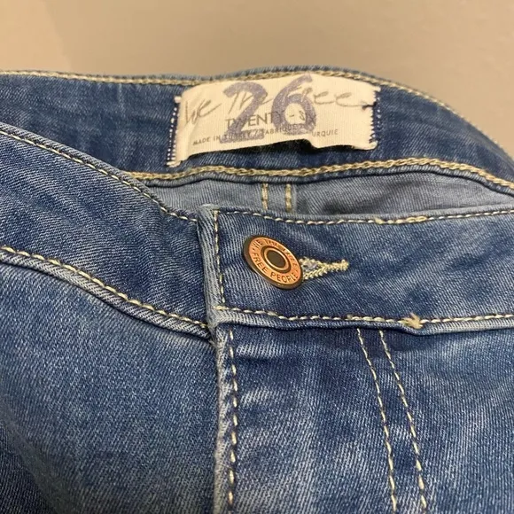Free People Just Float On Flare High Rise Waist Jeans Jericho Blue NEW