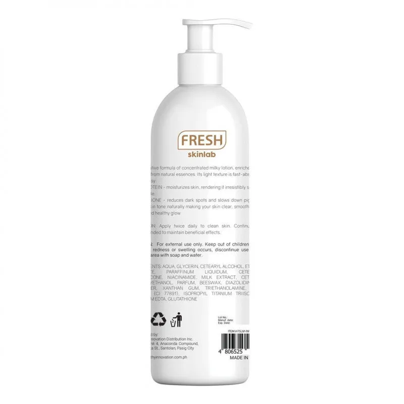 Fresh Skinlab Milk White Glutathione Body Lotion 480ml