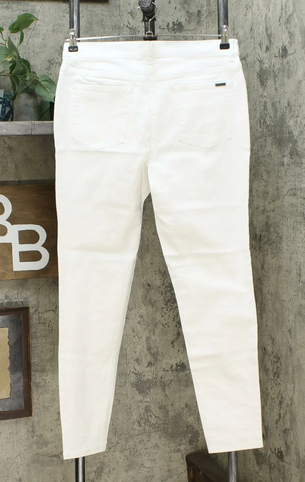 G by Giuliana Women's Downtown Denim Skinny Jeans White 14