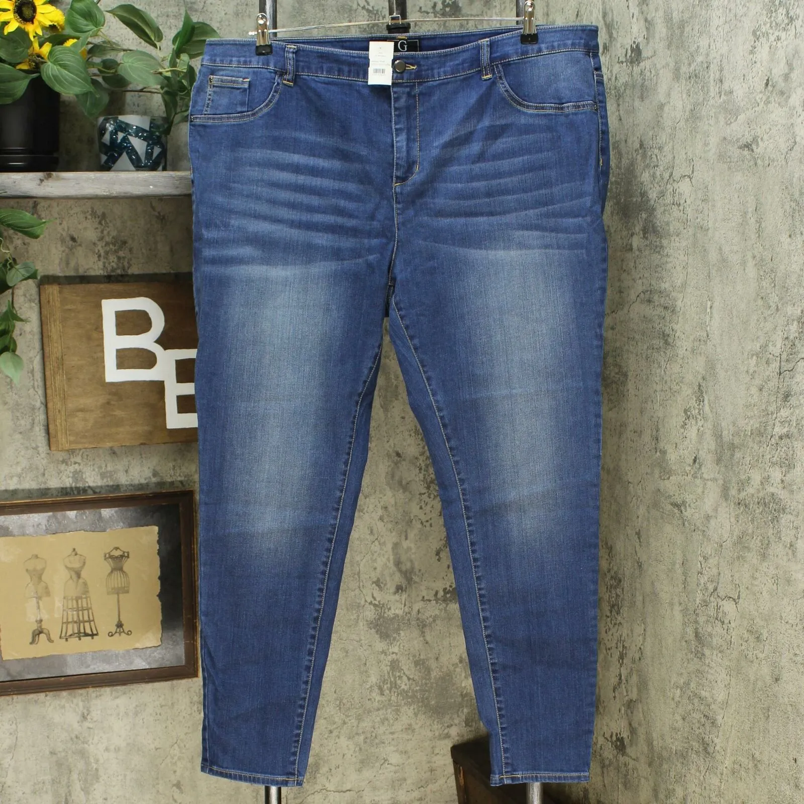 G by Giuliana Women's Plus Size Downtown Denim Skinny Jeans