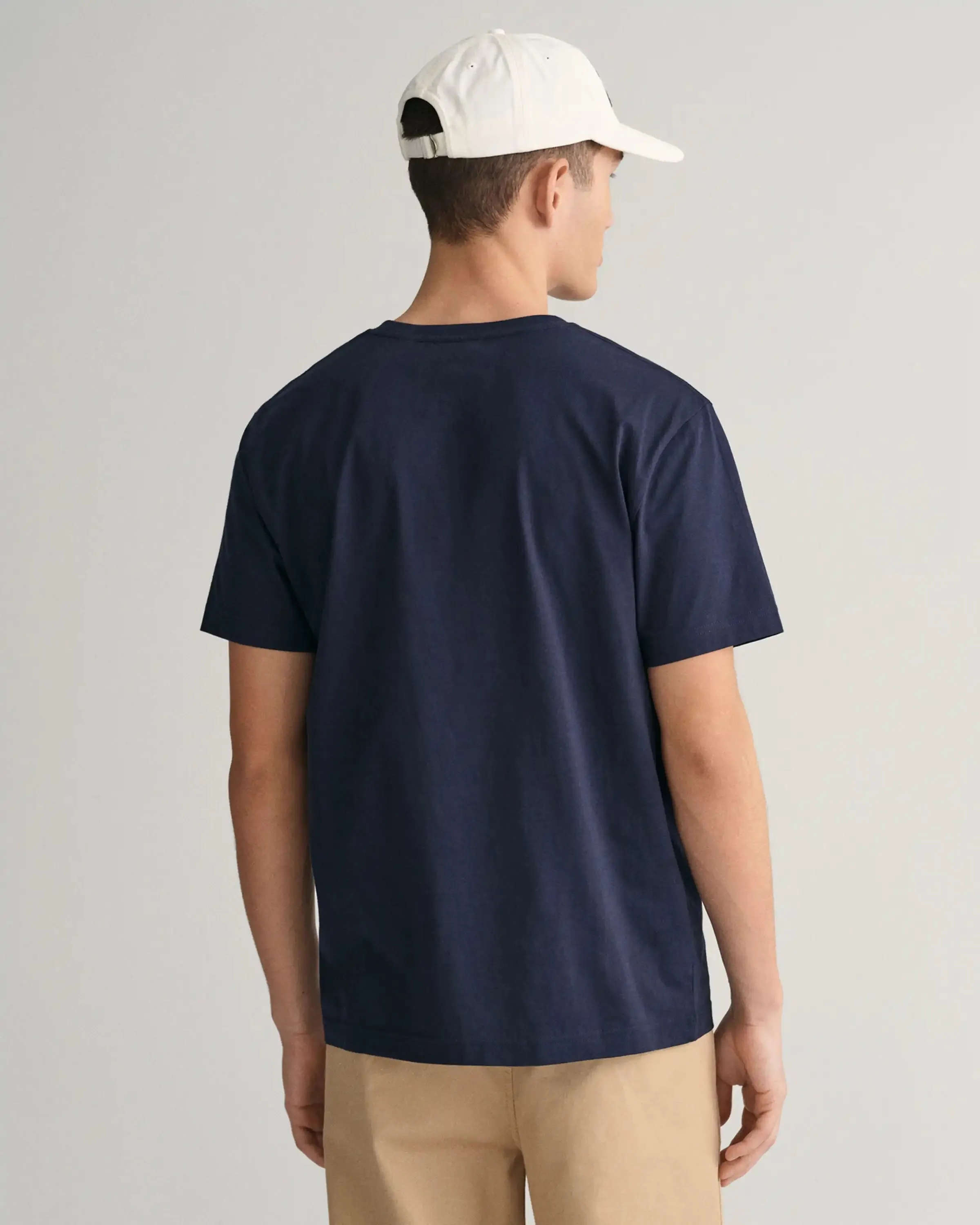 GANT Men's Regular Shield T-Shirt Evening Blue
