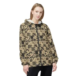 Get Breezy in a Monochrome Abstract Windbreaker