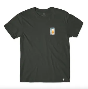 Girl Gridbox Tee Antique Black