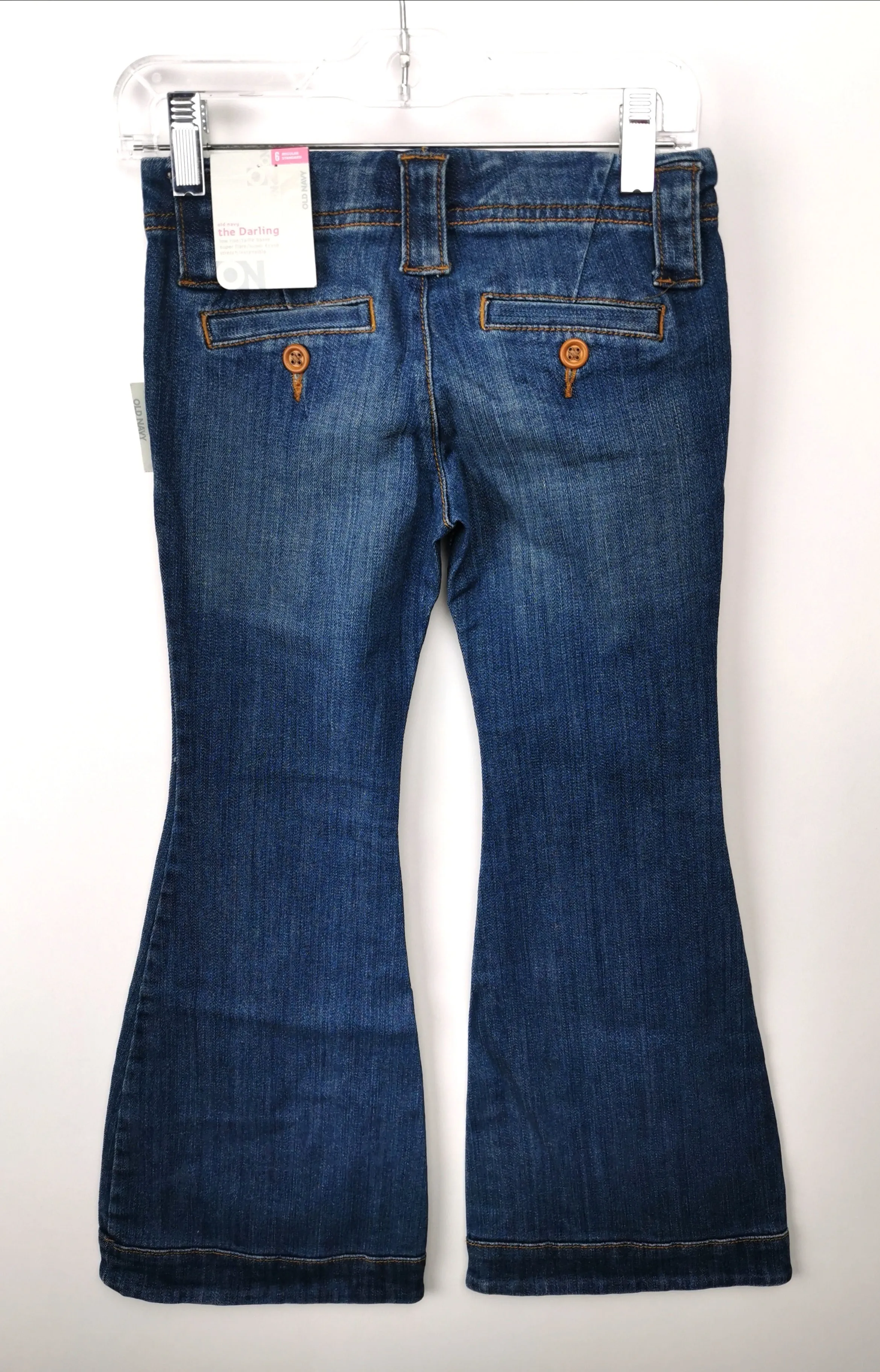 GIRL SIZE 6 YEARS - OLD NAVY, 'The Darling' Flarred, Low-rise Jeans NWT B47