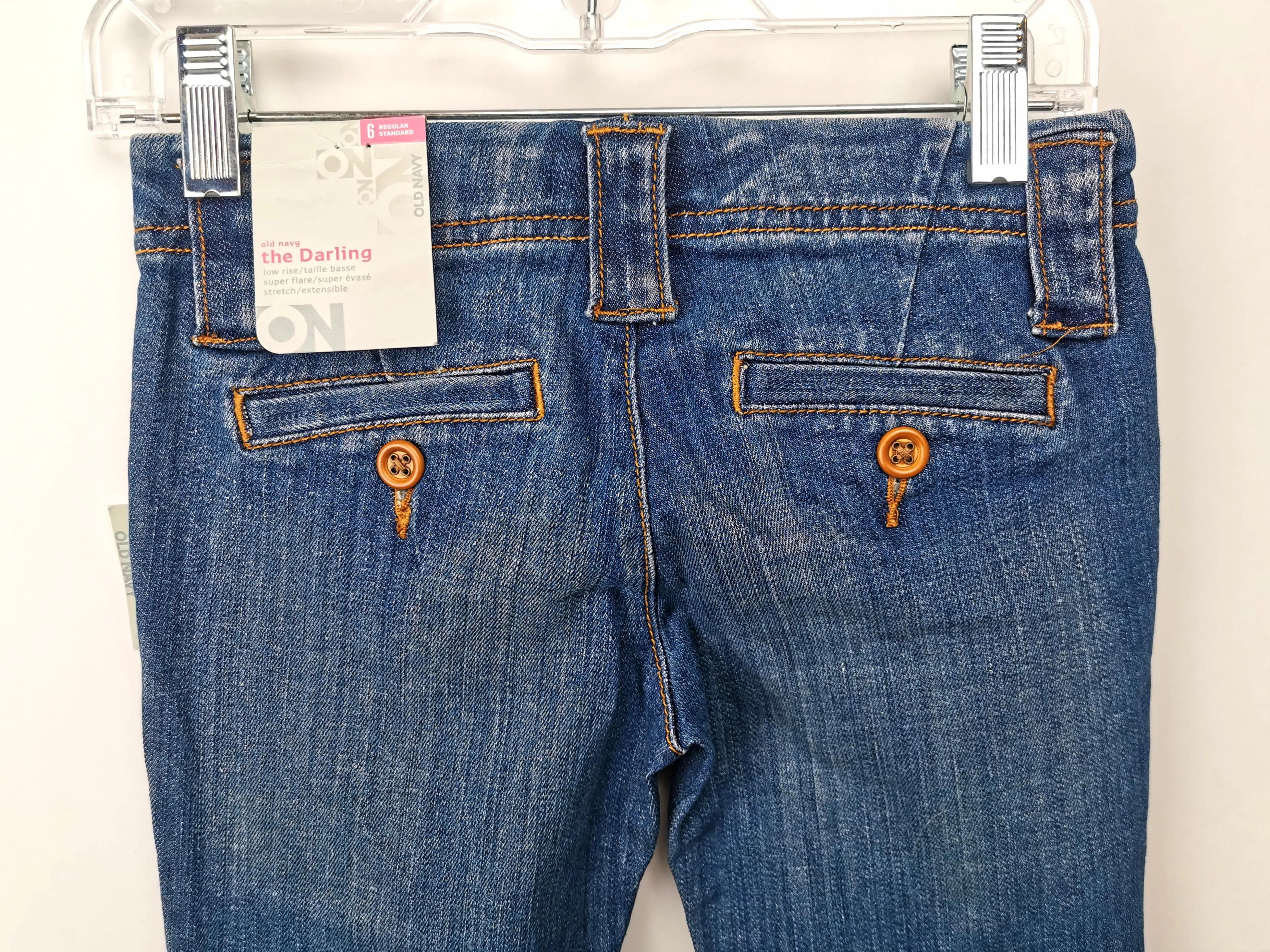 GIRL SIZE 6 YEARS - OLD NAVY, 'The Darling' Flarred, Low-rise Jeans NWT B47