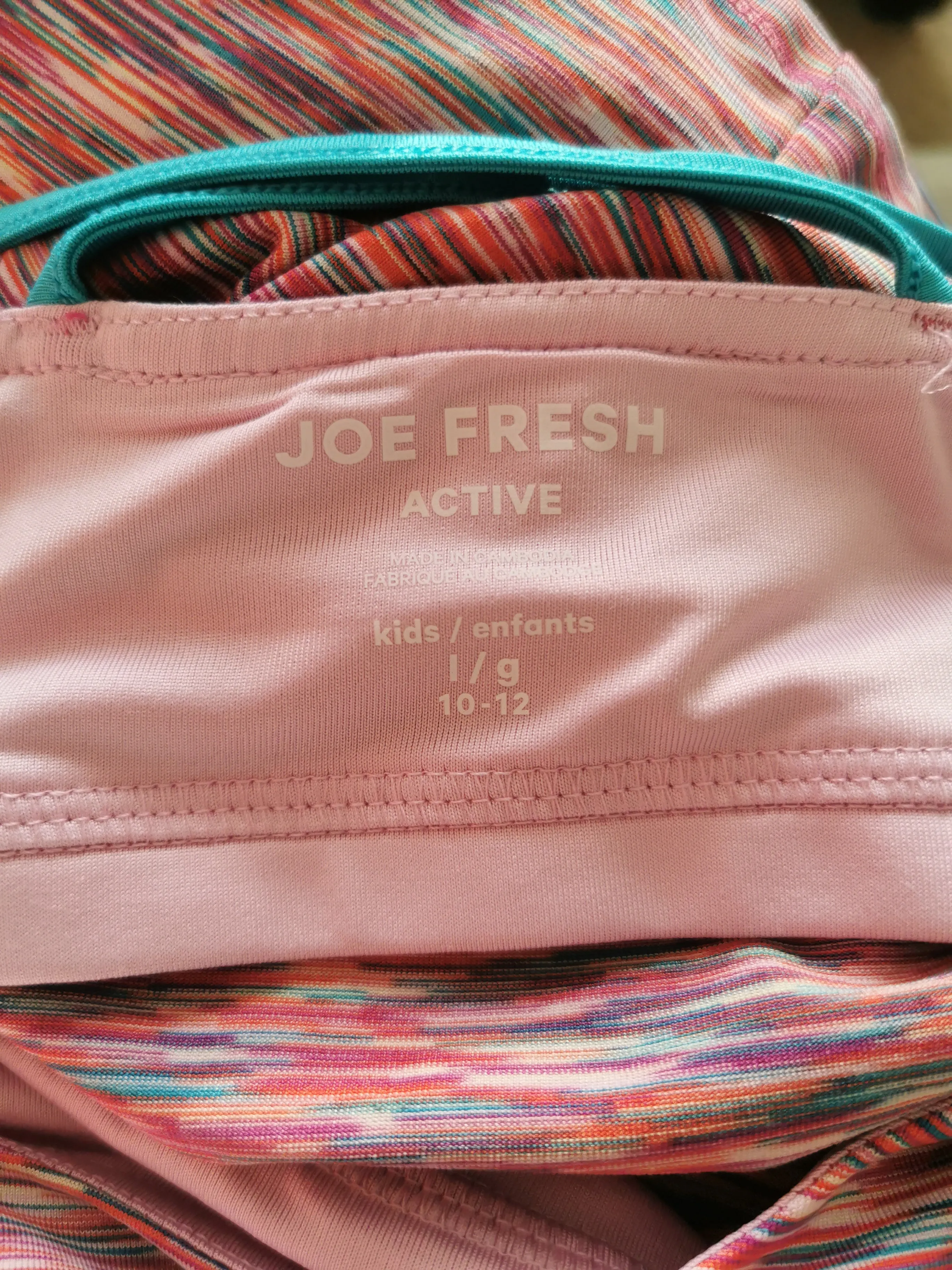 GIRL SIZE LARGE (10/12 YEARS) JOE FRESH, Athletic Tank Top EUC B35