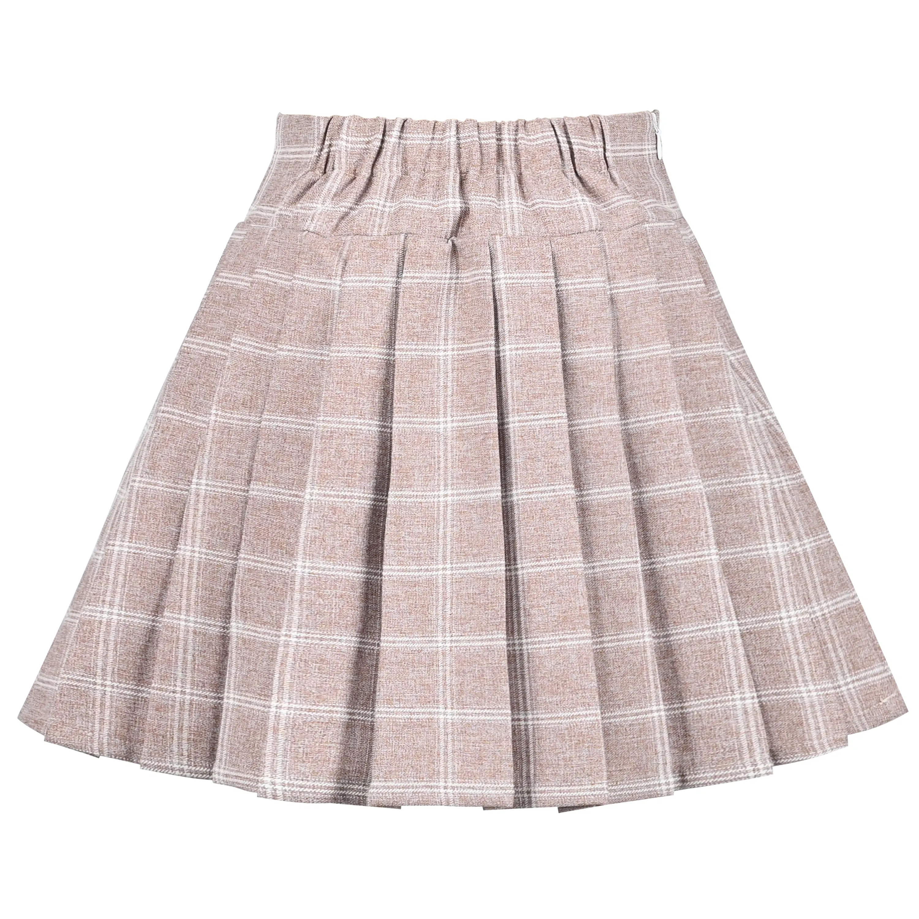 Girls Skirt Pleated Bow Tie Back School Uniform Size 6-14 Years