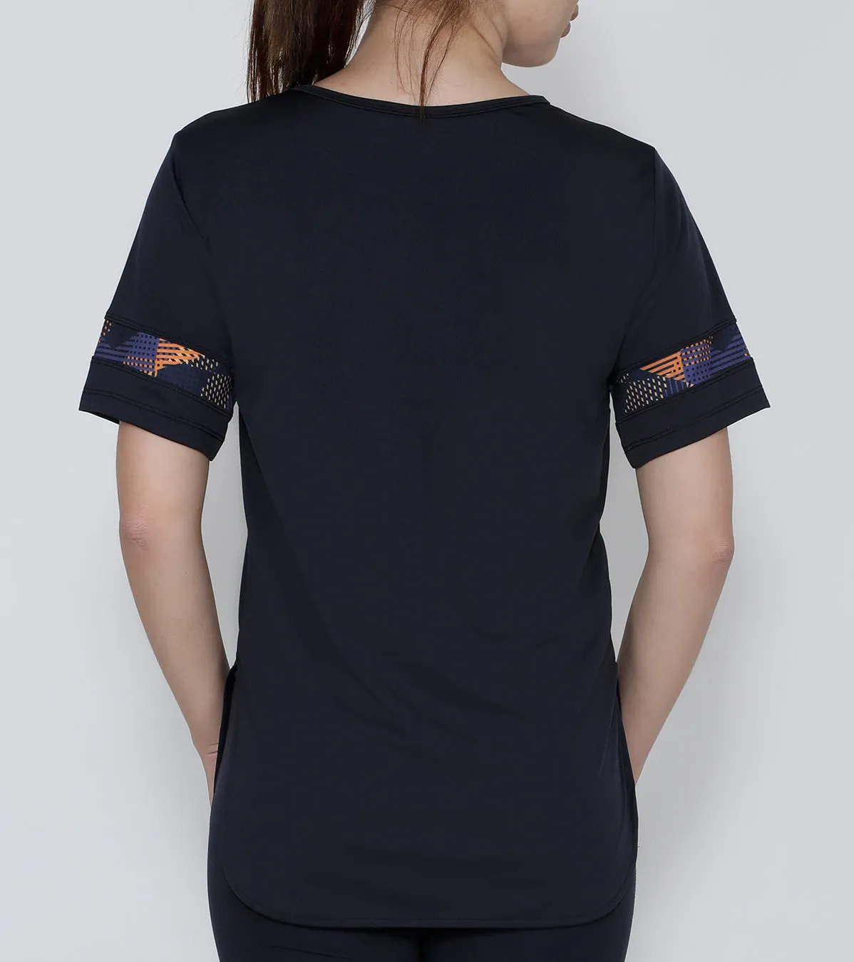Graphite CrissCross Long T-Shirt