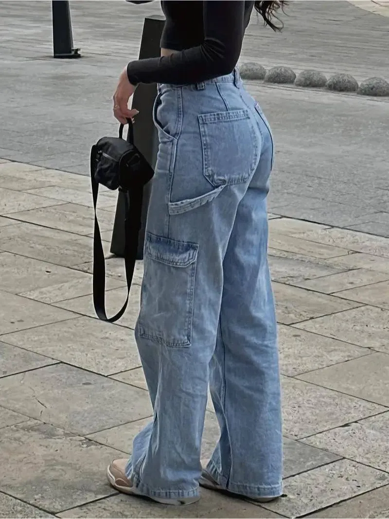Gravity Fit Vintage Wash Cargo Jeans