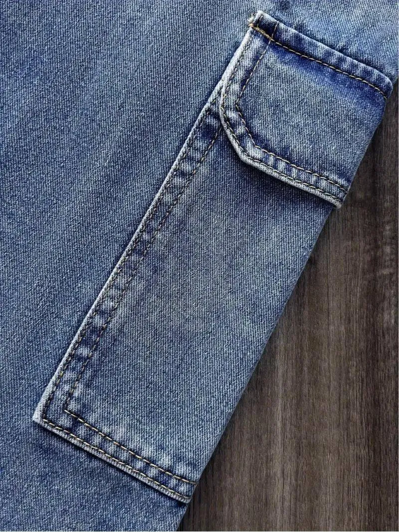 Gravity Fit Vintage Wash Cargo Jeans