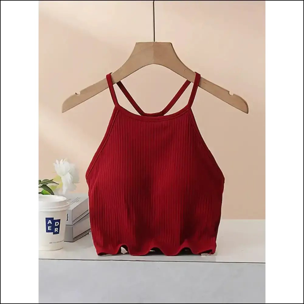 Grecian Neck Cropped Tank: Unleash your Inner Fashion Gladiator 💪✨