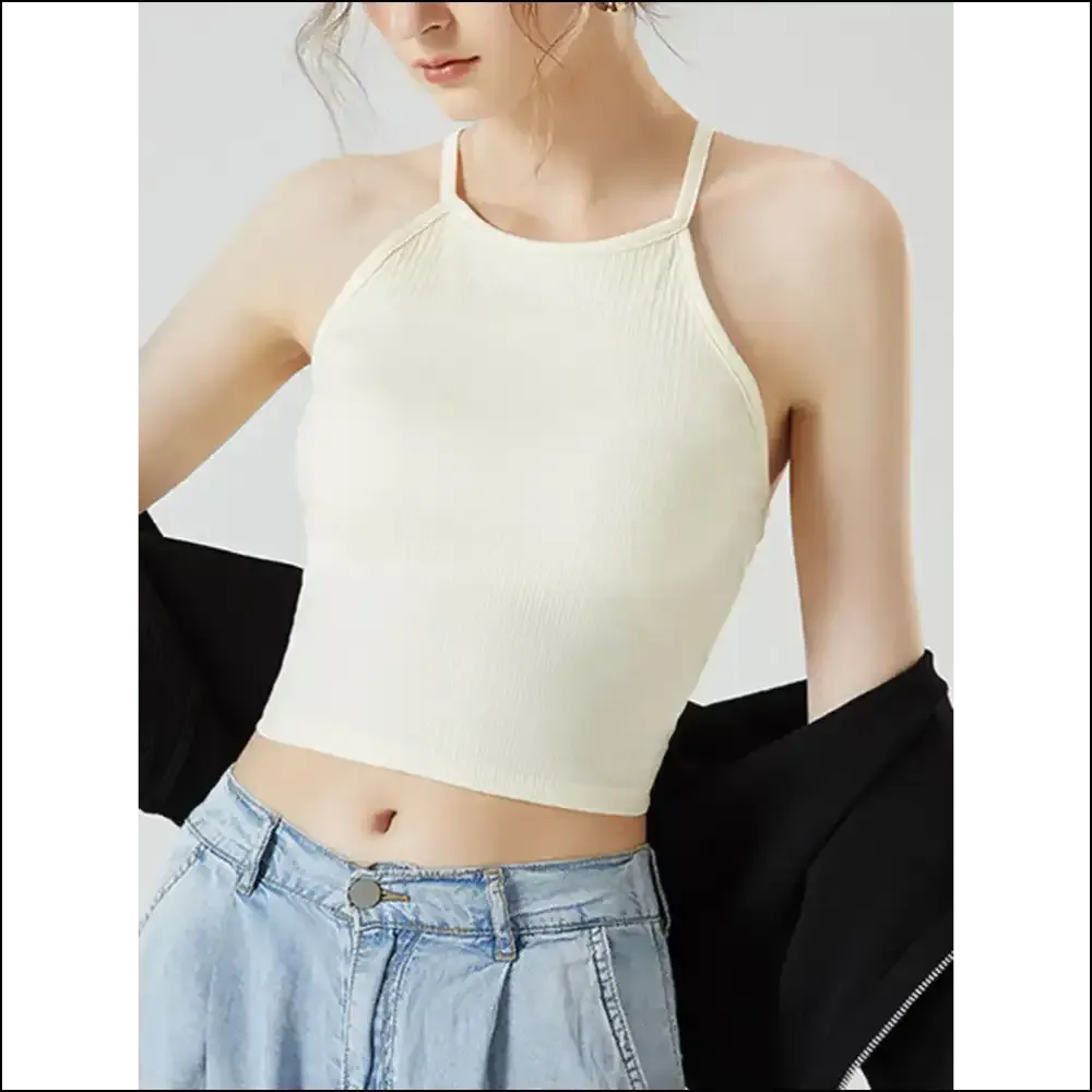 Grecian Neck Cropped Tank: Unleash your Inner Fashion Gladiator 💪✨