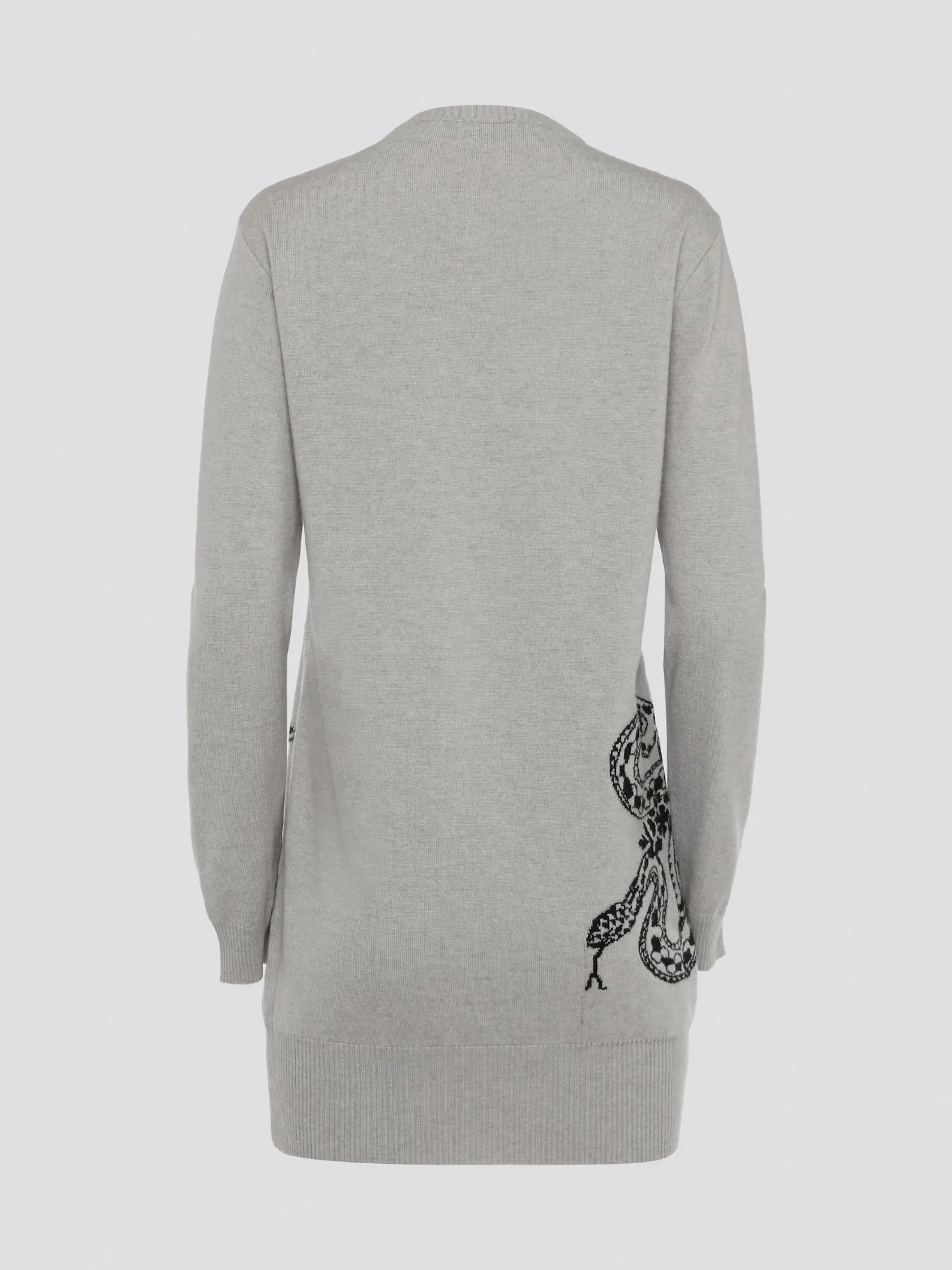 Grey Knitted Sweater Dress