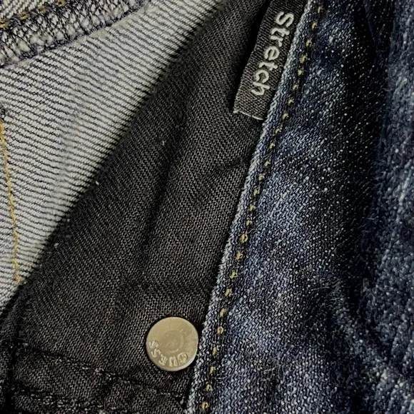GUESS JEANS Vintage Studded Boot Cut Crop Stretch Jeans Womens Waist 28