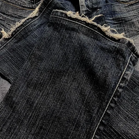 GUESS JEANS Vintage Studded Boot Cut Crop Stretch Jeans Womens Waist 28