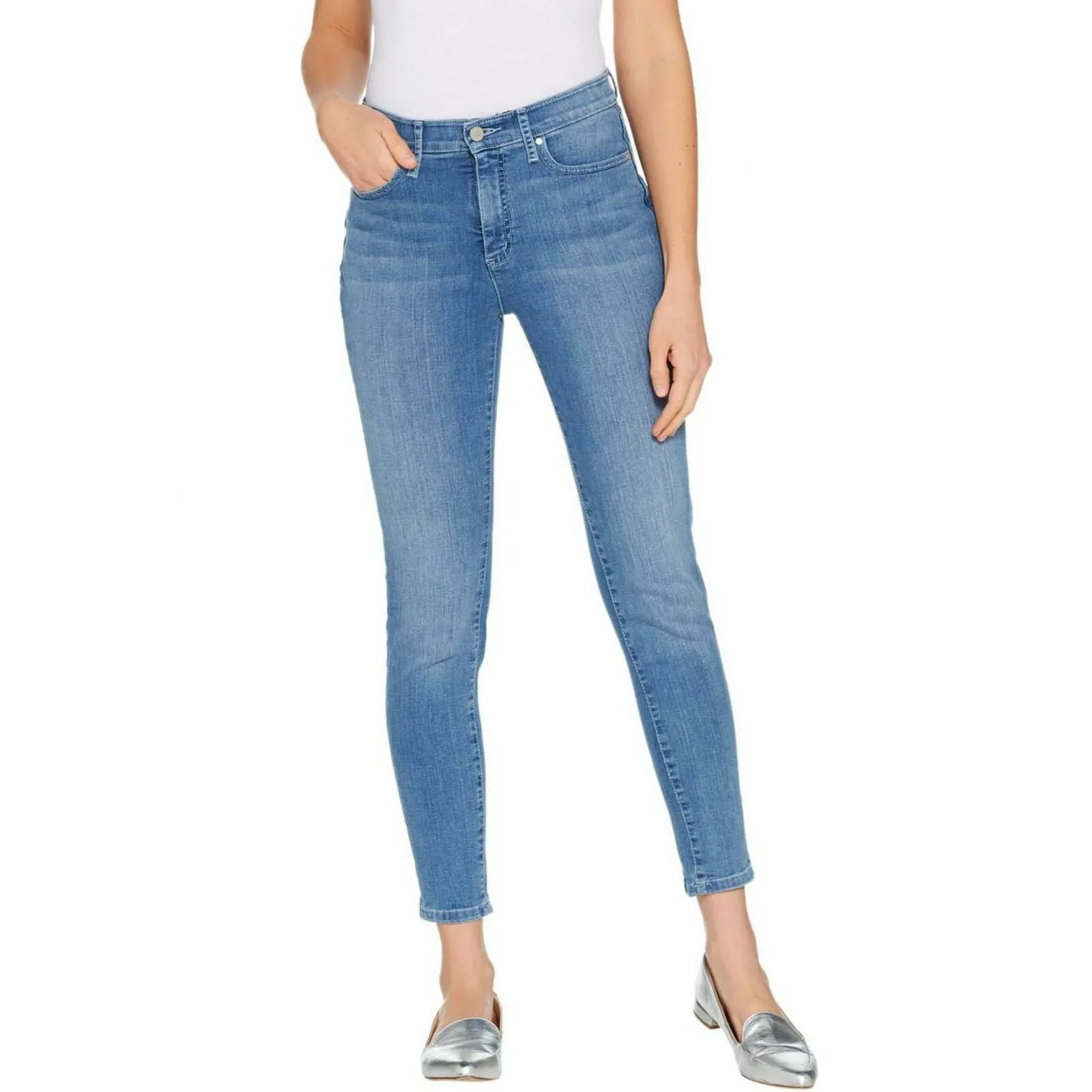 H by Halston Plus Size Premier Denim Ankle Length Skinny Jeans