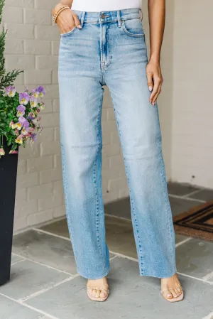 Hidden Jeans: Fresh And New Medium Wash Wide Leg Jeans
