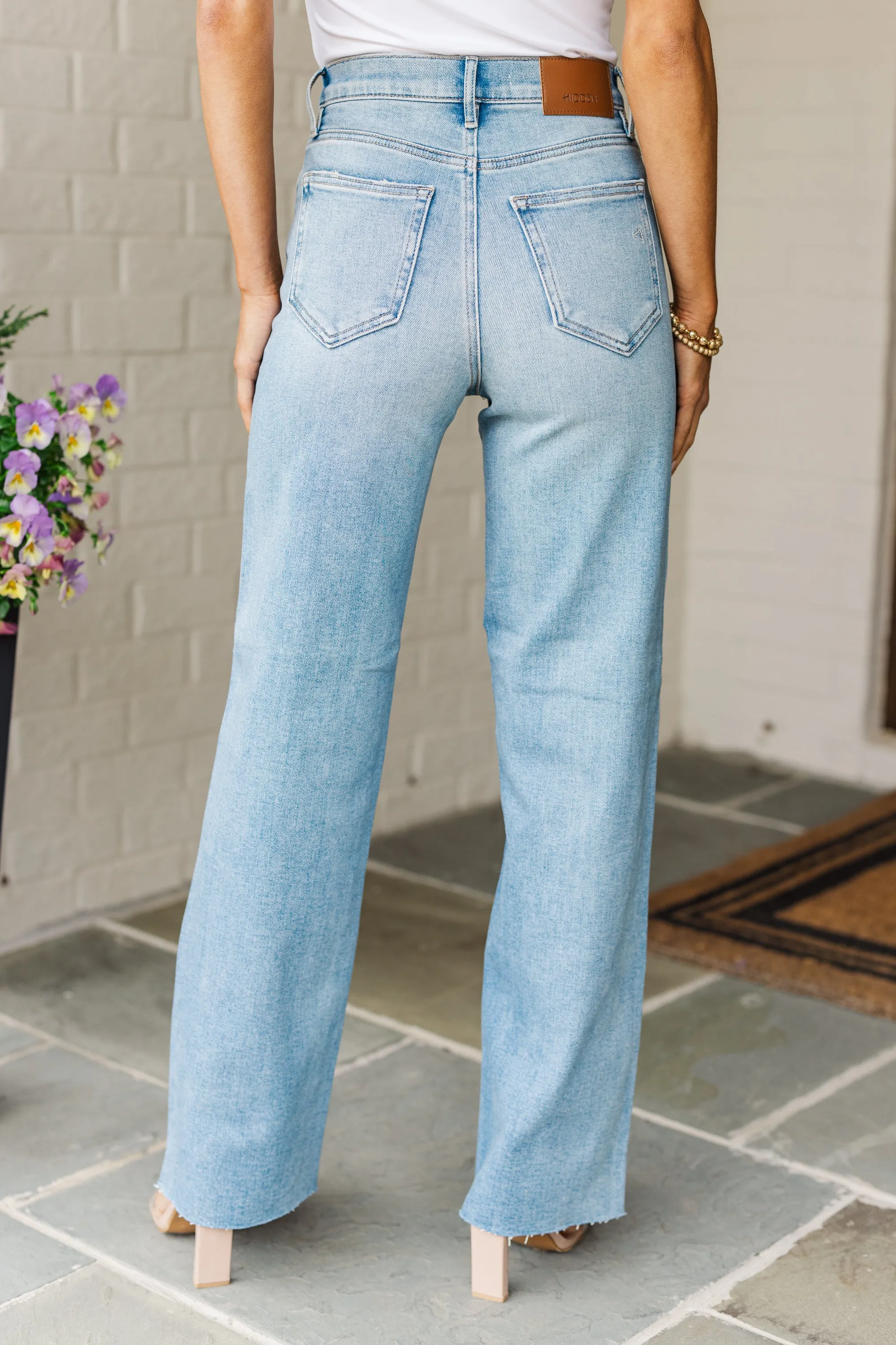 Hidden Jeans: Fresh And New Medium Wash Wide Leg Jeans