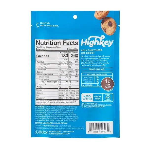 High Key - Chocolate Chip Mini Cookies