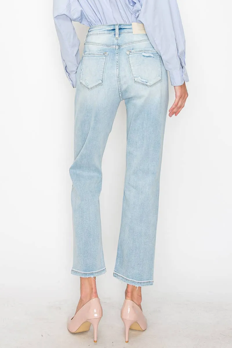 High Rise Straight Jeans