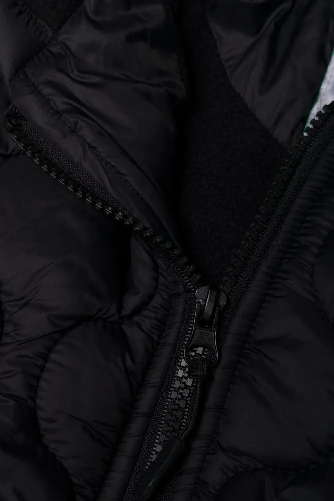 Hooded Puffer Jacket Black