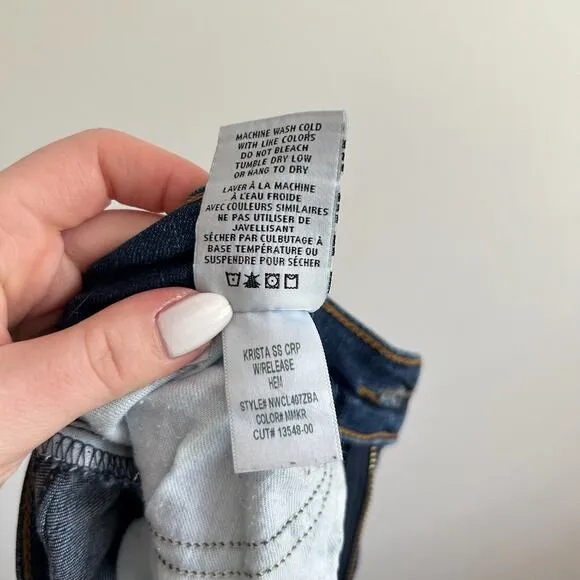 Hudson Krista Super Skinny Crop Release Hem Jeans 29