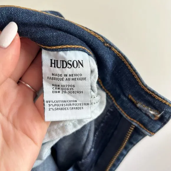 Hudson Krista Super Skinny Crop Release Hem Jeans 29