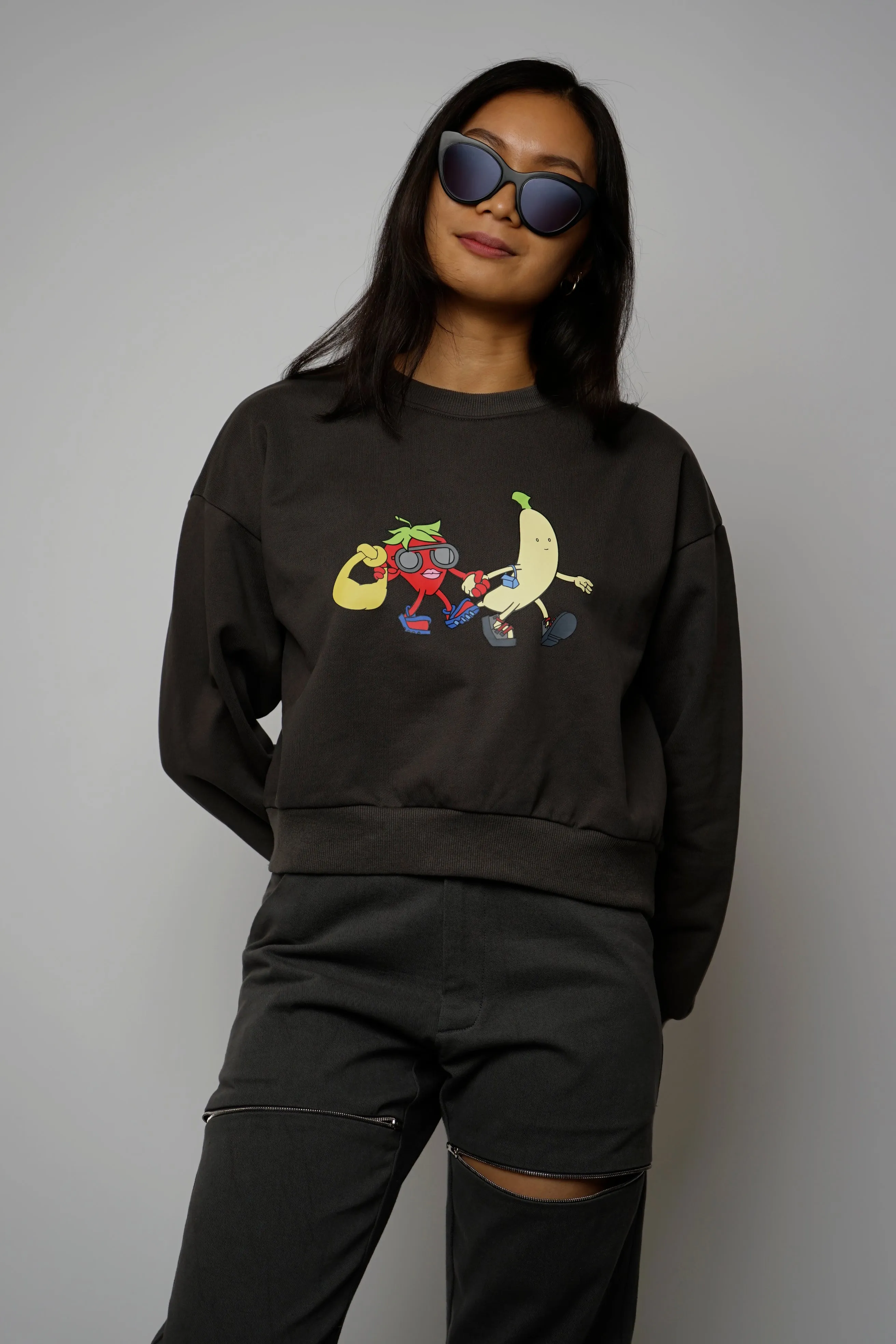 Hypebeast Charcoal Crew Neck – Premium Streetwear Sweatshirt