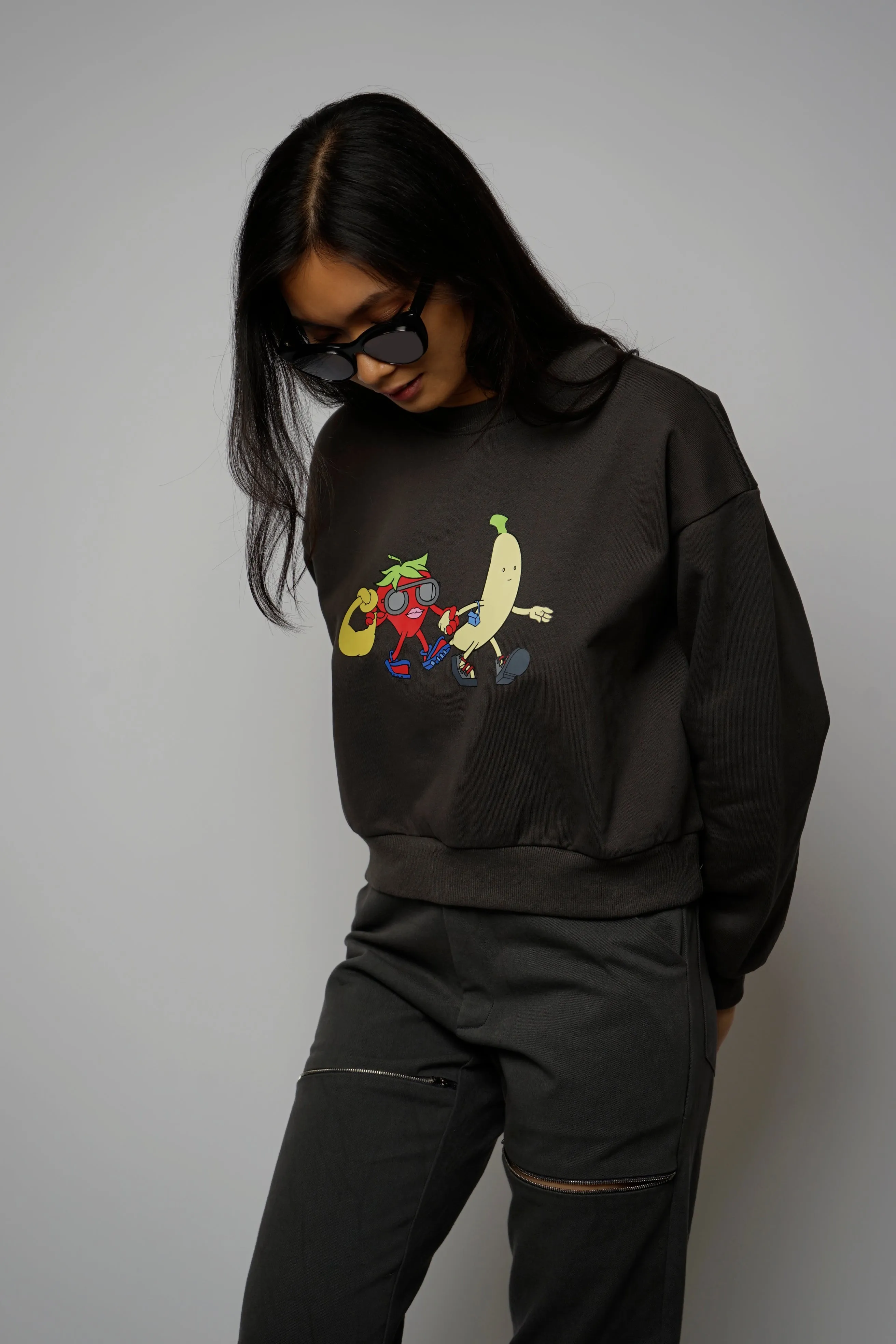 Hypebeast Charcoal Crew Neck – Premium Streetwear Sweatshirt