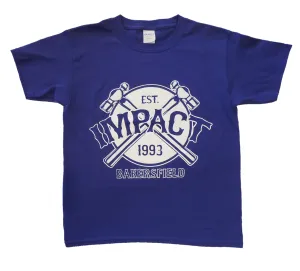 IMPACT Youth Hammer Logo Tee Cobalt Blue