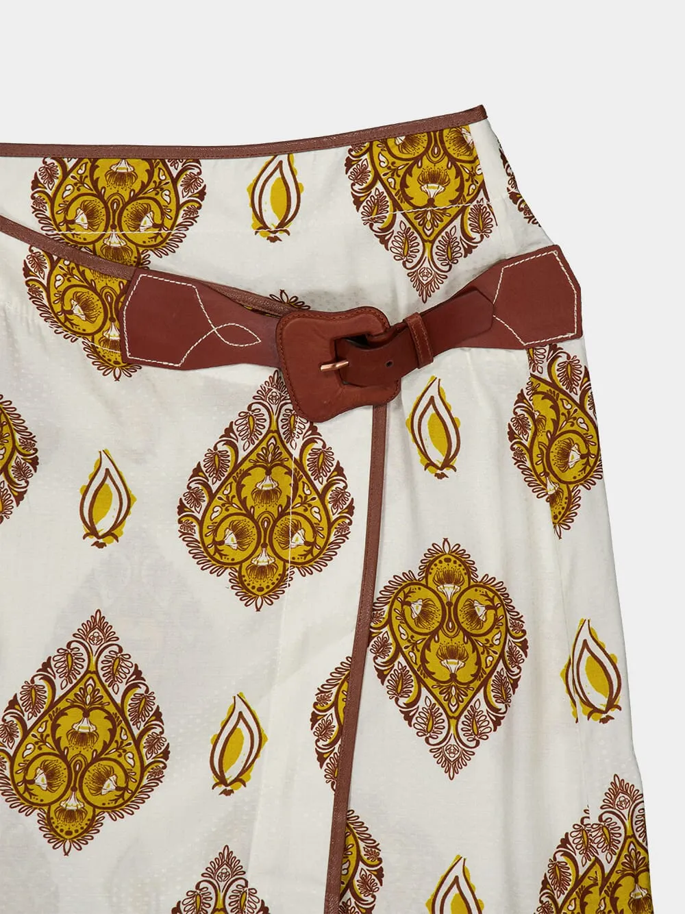 India Wrap Midi-Skirt 