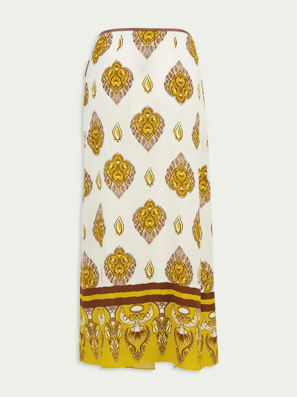 India Wrap Midi-Skirt 